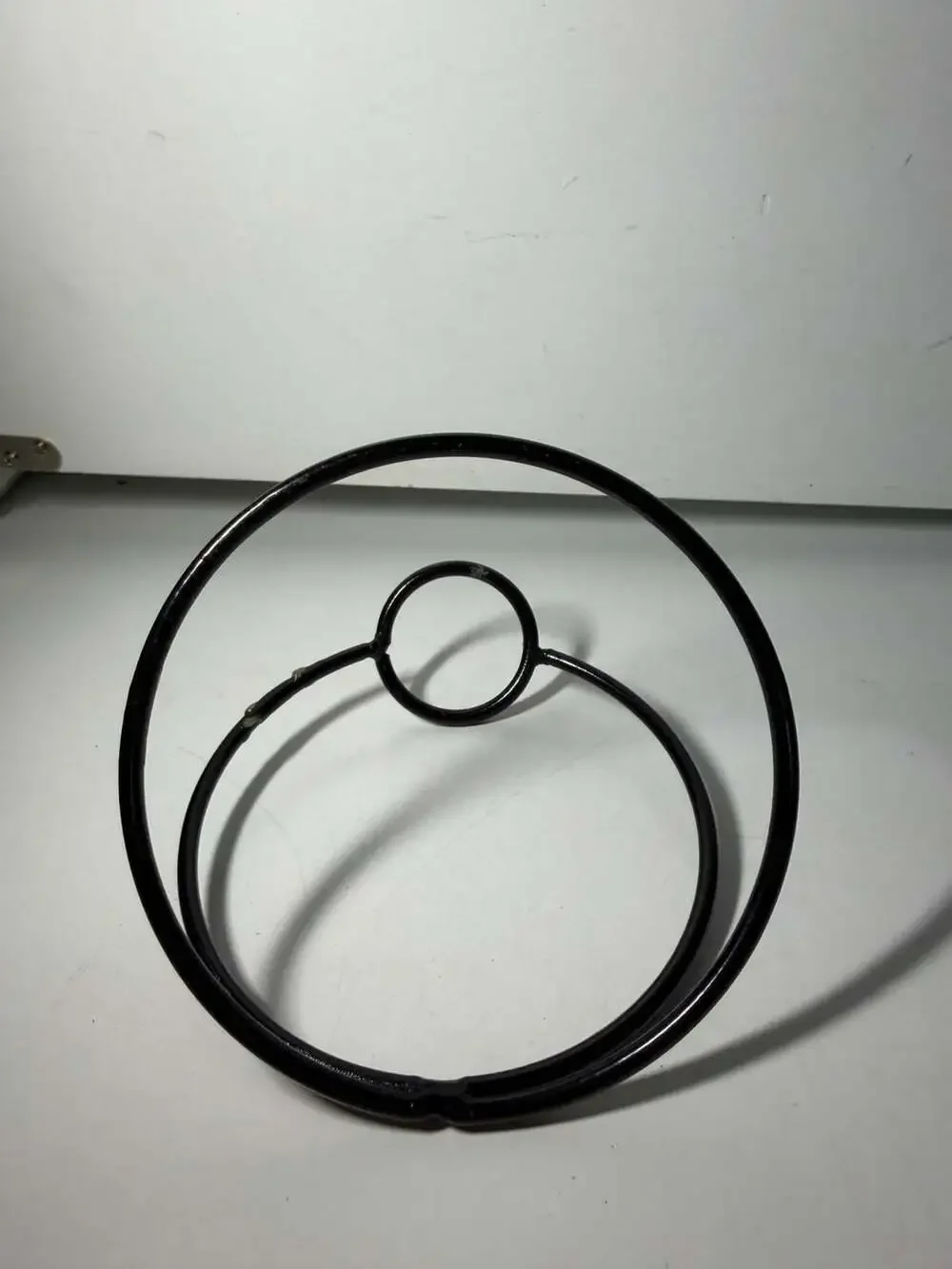 Matte Black Metal Towel Ring